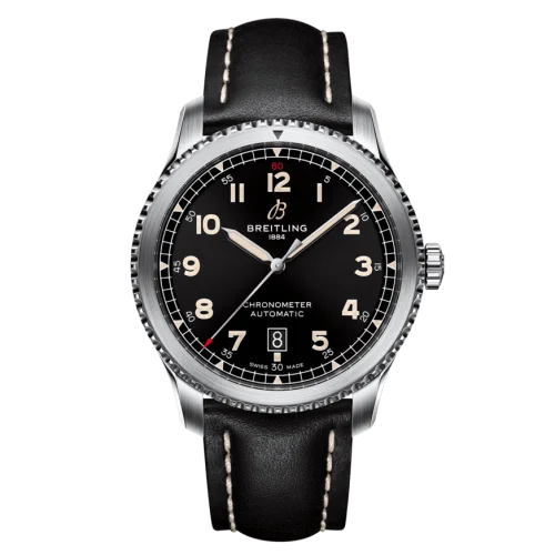Breitling - A17315101B1X1 Aviator 8 Automatic 41 Stainless Steel / Black / Calf / Pin