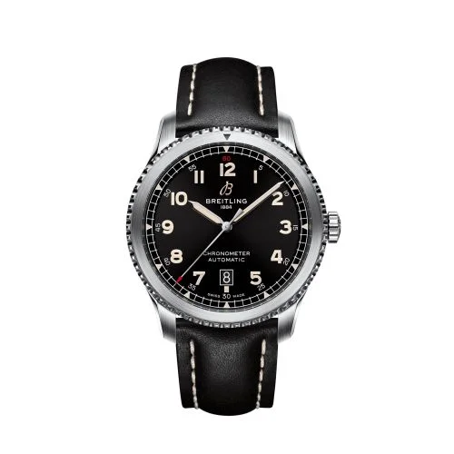Breitling - A17315101B1X2 Aviator 8 Automatic 41 Stainless Steel / Black / Calf / Folding