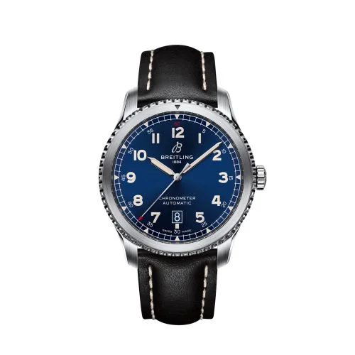 Breitling - A17315101C1X4 Aviator 8 Automatic 41 Stainless Steel / Blue / Calf / Folding