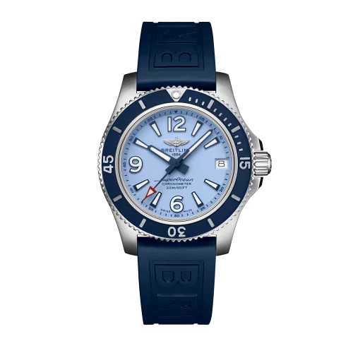 Breitling - A17316D81C1S1 Superocean 36 Stainless Steel / Blue / Rubber / Pin