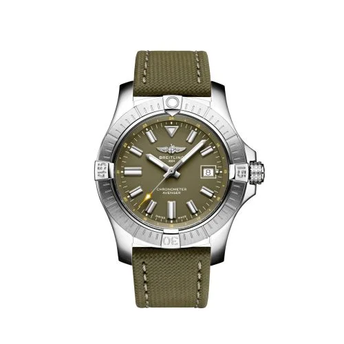 Breitling - A17318101L1X1 Avenger Automatic 43 Stainless Steel / Green / Military / Pin