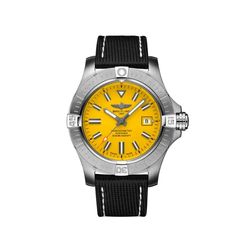 Breitling - A17319101I1X2 Avenger Automatic 45 Seawolf Stainless Steel / Yellow / Military / Folding
