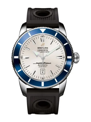 Breitling - A1732016.G642.441X Superocean Heritage 46 Stainless Steel / Blue / Stratus Silver / Calf