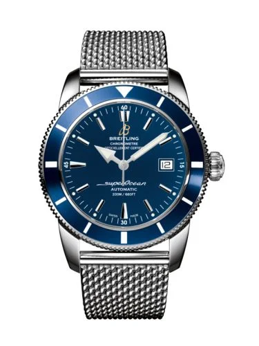 Breitling - A1732116.C832.154A Superocean Heritage 42 Stainless Steel / Blue / Gun Blue / Milanese