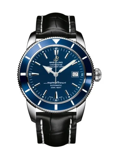 Breitling - A1732116.C832.743P Superocean Heritage 42 Stainless Steel / Blue / Gun Blue / Croco