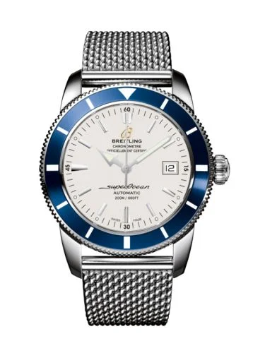 Breitling - A1732116|G717|154A Superocean Heritage 42 Stainless Steel / Blue / Stratus Silver / Milanese