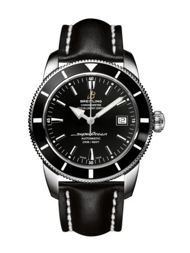Breitling - A1732124.BA61.435X Superocean Heritage 42 Stainless Steel / Black / Volcano Black / Calf