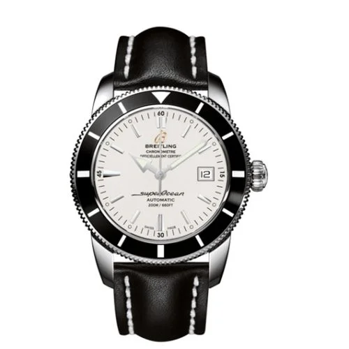 Breitling - A1732124.G717.435X Superocean Heritage 42 Stainless Steel / Black / Stratus Silver / Calf