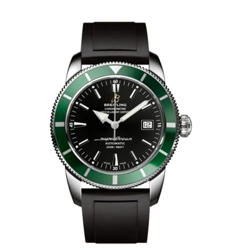 Breitling - A1732136.BA61.131S Superocean Heritage 42 Stainless Steel / Green / Volcano Black / Rubber