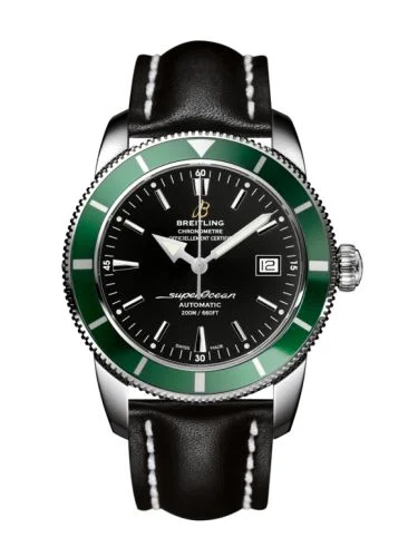 Breitling - A1732136.BA61.435X Superocean Heritage 42 Stainless Steel / Green / Volcano Black / Calf