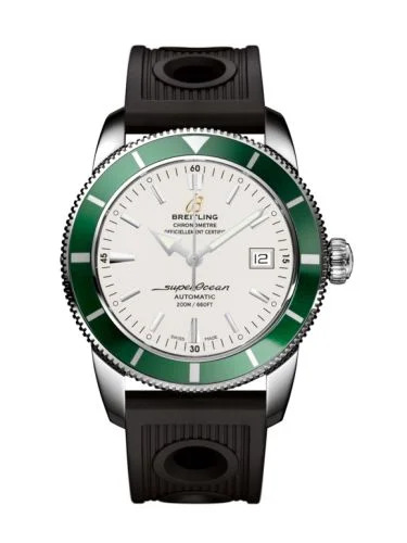 Breitling - A1732136.G717.200S Superocean Heritage 42 Stainless Steel / Green / Stratus Silver / Rubber