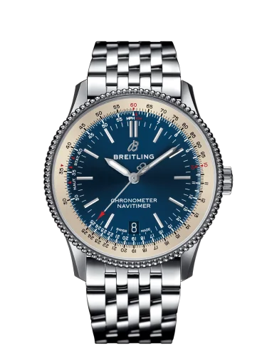 Breitling - A17325211C1A1 Navitimer 1 38 Automatic Stainless Steel / Blue / Bracelet