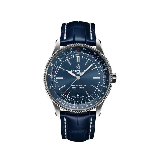 Breitling - A17326161C1P4 Navitimer Automatic 41 Automatic Stainless Steel / Blue / Croco / Folding