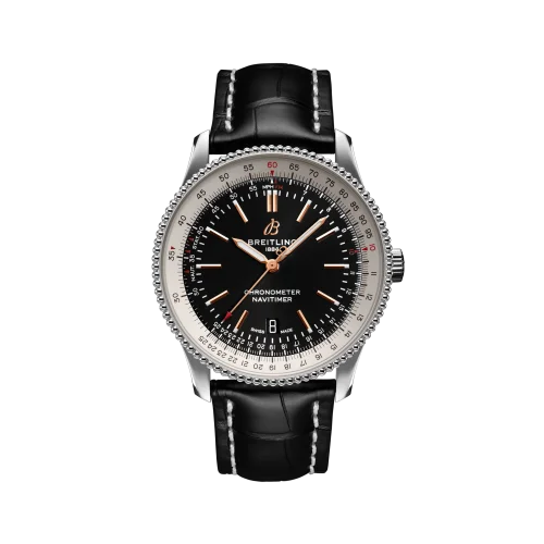 Breitling - A17326211B1P2 Navitimer Automatic 41 Automatic Stainless Steel / Black / Croco / Folding