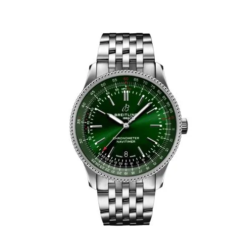 Breitling - A17326361L1A1 Navitimer Automatic 41 Automatic Stainless Steel / Green / Bracelet