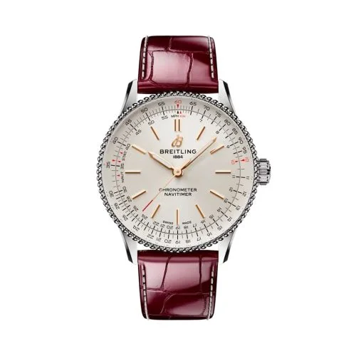 Breitling - A17327211G1P1 Navitimer Automatic 36 Stainless Steel / Silver / Alligator
