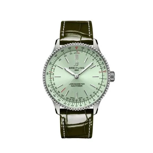 Breitling - A17327361L1P1 Navitimer Automatic 36 Stainless Steel / Mint Green / Alligator