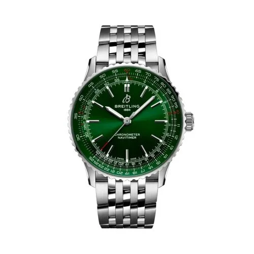 Breitling - A17329371L1A1 Navitimer Automatic 41 Automatic Stainless Steel / Green / Bracelet