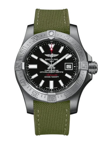 Breitling - A1733110/BC30/106W/A20BASA.1 Avenger II Seawolf Stainless Steel / Volcano Black / Military / Pin