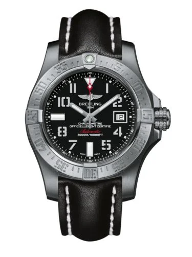 Breitling - A1733110/BC31/435X/A20BASA.1 Avenger II Seawolf Stainless Steel / Volcano Black / Calf / Pin