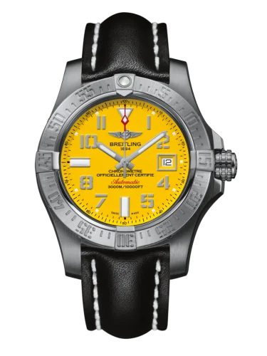 Breitling - A1733110/I519/436X/A20DSA.1 Avenger II Seawolf Stainless Steel / Cobra Yellow / Calf / Folding