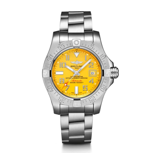 Breitling - A17331101I1A1 Avenger II Seawolf Stainless Steel / Cobra Yellow / Bracelet