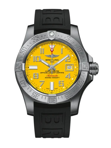 Breitling - A17331101I1S1 Avenger II Seawolf Stainless Steel / Cobra Yellow / Rubber / Folding