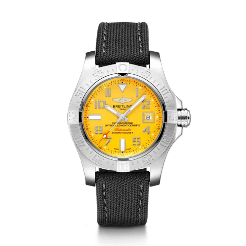 Breitling - A17331101I1W1 Avenger II Seawolf Stainless Steel / Cobra Yellow / Military / Pin