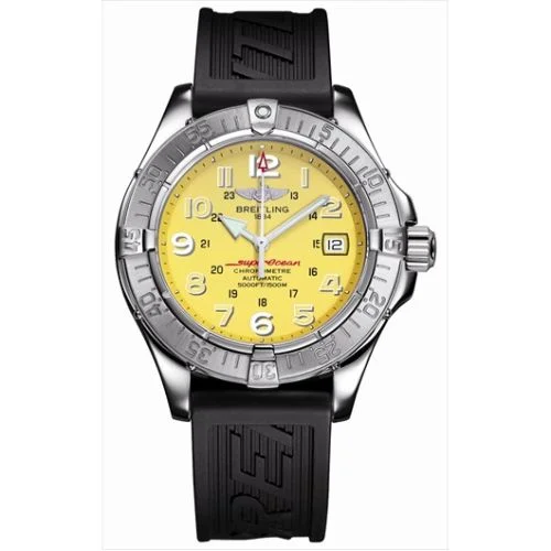 Breitling - A1736006.I514 Superocean Arrow Hand / Yellow / Rubber