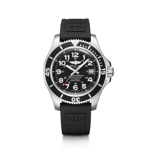 Breitling - A17365C91B1S1 Superocean II 42 Stainless Steel / Volcano Black / Rubber / Pin