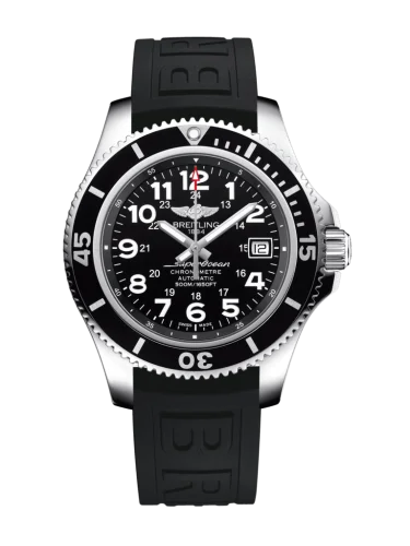 Breitling - A17365C91B1S2 Superocean II 42 Stainless Steel / Volcano Black / Rubber / Folding