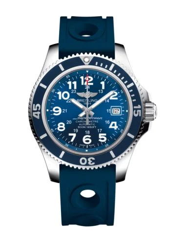Breitling - A17365D1/C915/223X/A18BA.1 Superocean II 42 Stainless Steel / Blue / Mariner Blue / Rubber / Pin