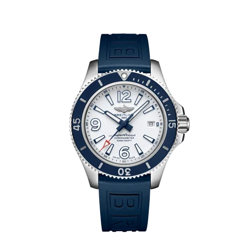 Breitling - A17366D81A1S1 Superocean 42 Stainless Steel / White / Rubber / Pin