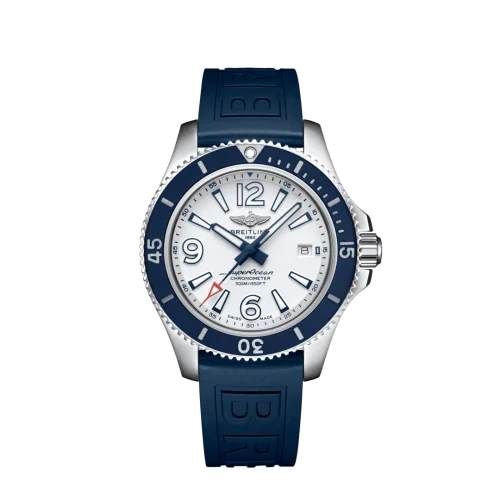 Breitling - A17366D81A1S2 Superocean 42 Stainless Steel / White / Rubber / Folding