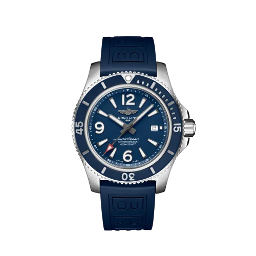 Breitling - A17367D81C1S1 Superocean 44 Stainless Steel / Blue / Rubber / Pin