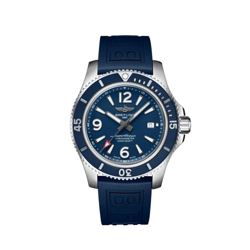 Breitling - A17367D81C1S2 Superocean 44 Stainless Steel / Blue / Rubber / Folding