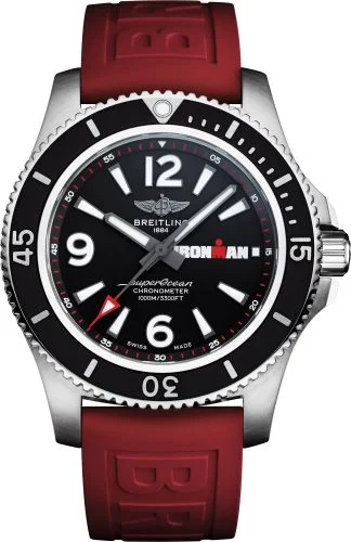 Breitling - A17371A11B1S1 Superocean 44 Stainless Steel / Black / Rubber / Pin / IRONMAN