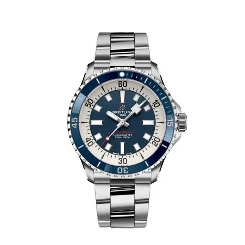 Breitling - A17375E71C1A1 SuperOcean Automatic 42 Stainless Steel / Blue / Bracelet