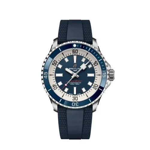 Breitling - A17375E71C1S1 SuperOcean Automatic 42 Stainless Steel / Blue / Rubber