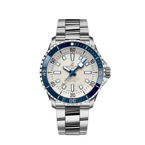 Breitling - A17375E71G1A1 SuperOcean Automatic 42 Stainless Steel / White / Bracelet