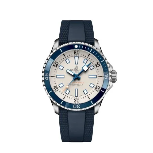 Breitling - A17375E71G1S1 SuperOcean Automatic 42 Stainless Steel / White / Rubber