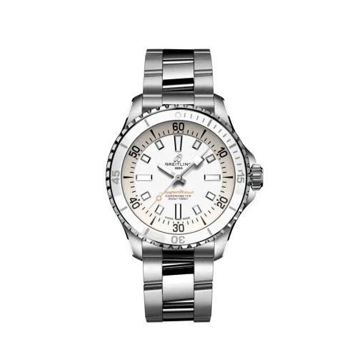 Breitling - A17377211A1A1 SuperOcean Automatic 36 Stainless Steel / White / Bracelet