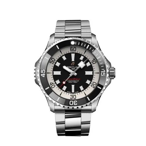 Breitling - A17378211B1A1 SuperOcean Automatic 46 Stainless Steel / Black / Bracelet