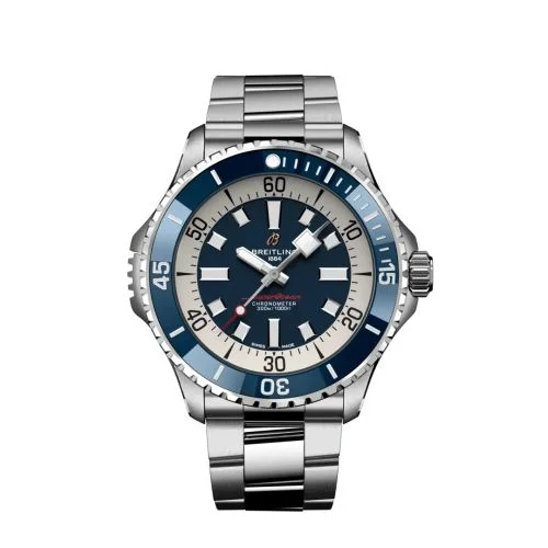 Breitling - A17378E71C1A1 SuperOcean Automatic 46 Stainless Steel / Blue / Bracelet