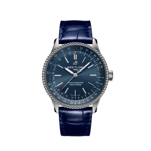 Breitling - A17395161C1P2 Navitimer 1 35 Automatic Stainless Steel / Blue / Croco / Folding