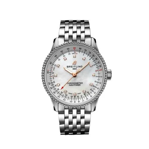 Breitling - A17395211A1A1 Navitimer 1 35 Automatic Stainless Steel / MOP / Bracelet