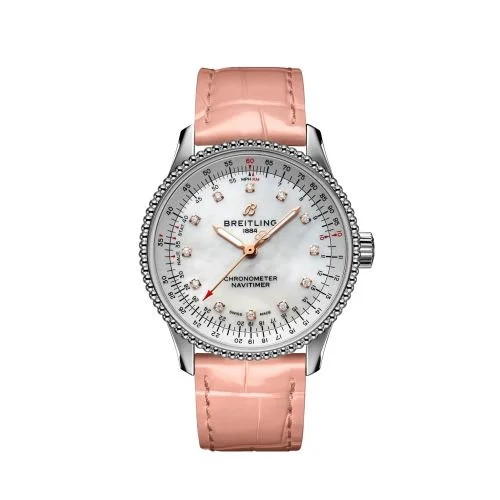 Breitling - A17395211A1P4 Navitimer 1 35 Automatic Stainless Steel / MOP / Croco / Folding