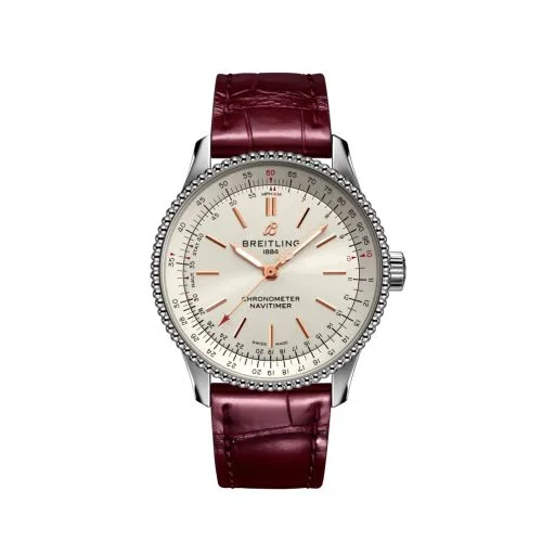 Breitling - A17395F41G1P1 Navitimer 1 35 Automatic Stainless Steel / Silver / Croco / Pin