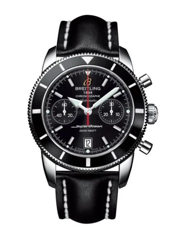 Breitling - A2337024.BB81.435X Superocean Heritage 44 Chronograph Stainless Steel / Black / Black / Calf