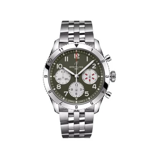 Breitling - A233802A1L1A1 Classic AVI Chronograph Curtiss Warhawk / Bracelet
